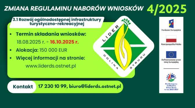 Informacja o wydłużeniu terminu składania wniosków – nabór nr 4/2025